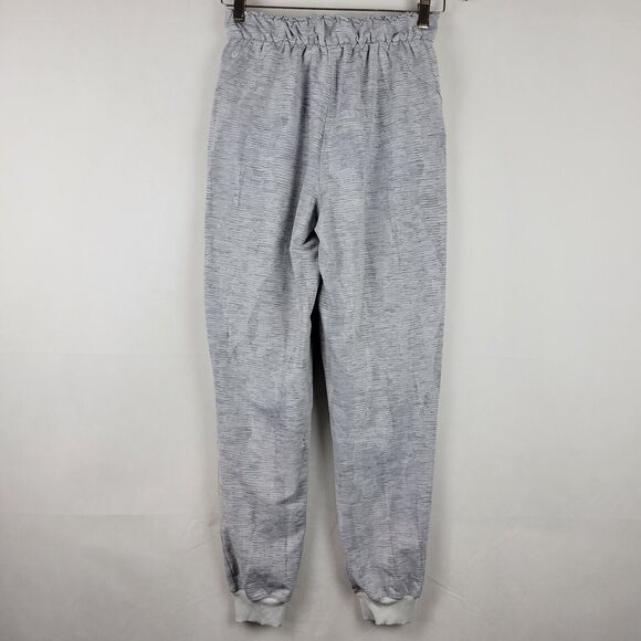 Lululemon Stretch High-Rise Jogger Womens Sz 4 Jacquard Silver Gray Gym Workout - Picture 7 of 9